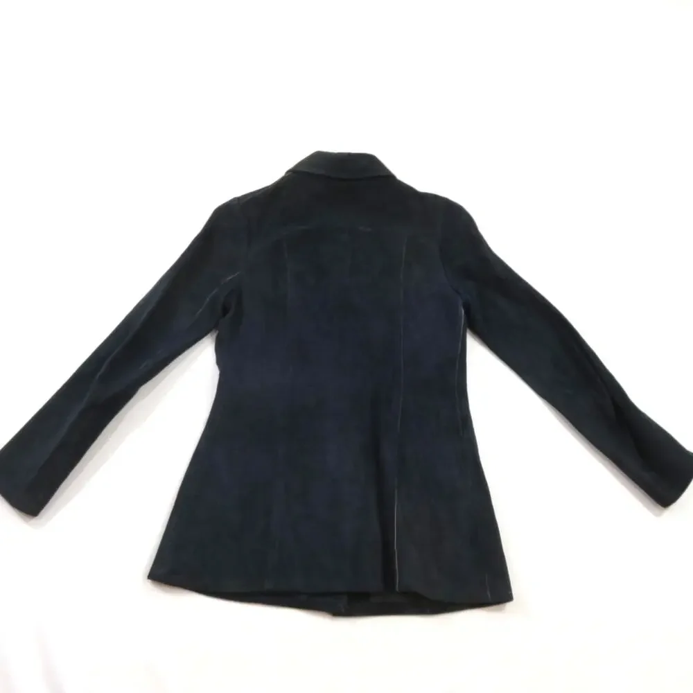 Zig-Zag of San Francisco Shirt Jacket Leather Suede Pearl Snap Sz XS-S? 1970s